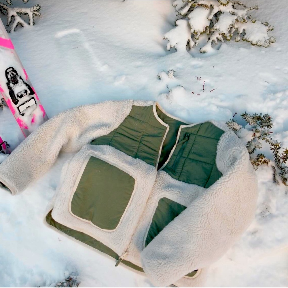 Reversible teddy jacket